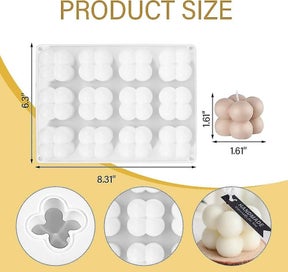 Listing 2 of 5 for Multi-cube Mold, Silicone Mold For Baking Brownies Diy Tool For Mousse Dessert J