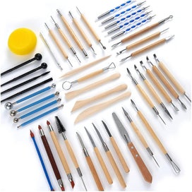 Listing 2 of 3 for Pottery Clay Sculpting Tools45pcs Double Sided Polymer Clay Tools,pottery Tools