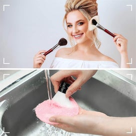 Listing 4 of 5 for Silicone Makeup Brush Cleaning Pad, Foundation Cleaning Pad, Eyebrows, Eye Shado