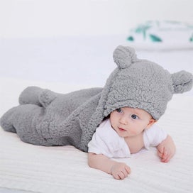 Listing 2 of 12 for Baby Swaddle Blanket Sleeping Wraps -Grey *Over Stocked*