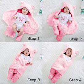Listing 5 of 12 for Baby Swaddle Blanket Sleeping Wraps -Grey *Over Stocked*