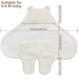 Listing 9 of 12 for Baby Swaddle Blanket Sleeping Wraps -Grey *Over Stocked*
