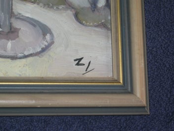Listing 6 of 9 for ZL - Wineglass & Fruit Still Life - Original Painting