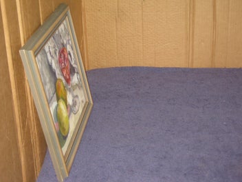 Listing 8 of 9 for ZL - Wineglass & Fruit Still Life - Original Painting