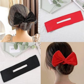 Listing 4 of 5 for 4 Pcs Hair Bun Maker, Hair Bun Maker, French Twist Hairstyle Donut, Classic Mult