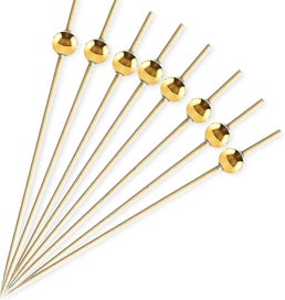 Listing 1 of 4 for 100 Piece Bamboo Cocktail Toothpicks Appetizers, Appetizer Food Picks Wedding Pa