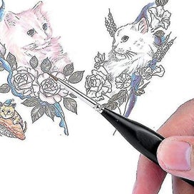 Listing 4 of 5 for 10pcs Fine Detail Paint Brush Set Miniature Painting Brushes Kit