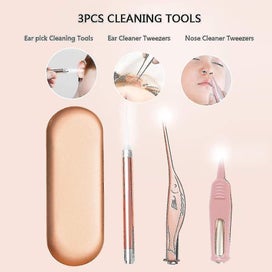Listing 4 of 5 for 3 Pcs Set Led Light Ear Pick Ear Wax Remove Earpick Nose Clean Clip Baby Adult N