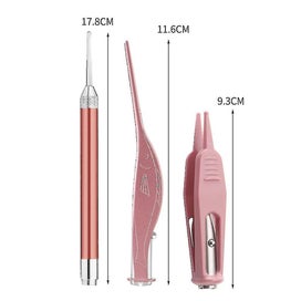 Listing 5 of 5 for 3 Pcs Set Led Light Ear Pick Ear Wax Remove Earpick Nose Clean Clip Baby Adult N
