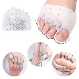 Listing 2 of 2 for 10 Pair Toe Separator Corrector Hallux Valgus Pads Gel Cushion Foot Care Pain Re