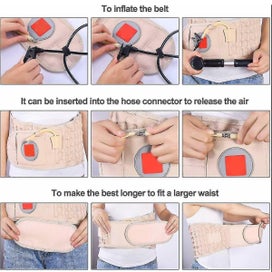 Listing 2 of 2 for Back Air Traction Belt Support Brace Pain Relief Lumbar Decompression Spinal