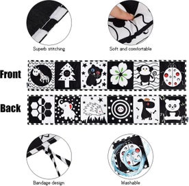 Listing 2 of 5 for Black And White High Contrast Baby Sensory Toys For Babies Newborn Toys, Baby Cl