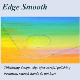 Listing 3 of 5 for Acrylic Artist Paint Palette 11.8 X 7.9 Inches/30 X 20 Cm Clear Oval Non-stick O