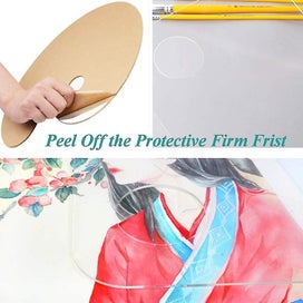 Listing 5 of 5 for Acrylic Artist Paint Palette 11.8 X 7.9 Inches/30 X 20 Cm Clear Oval Non-stick O