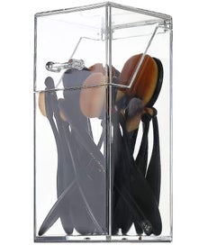 Listing 2 of 4 for Clear Acrylic Dustproof Makeup Brush Organizer, Cosmetic Brush Eyebrow Pencil St