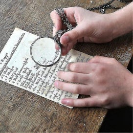 Listing 2 of 4 for Magnifying Glass Necklace Gift, Reading Magnifying Glass Pendant Necklace For El