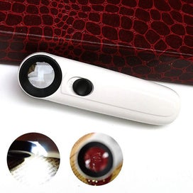 Listing 4 of 5 for High Power 40x Lighted Magnifying Glass Hand Held Magnifier (style 1)