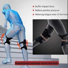 Listing 2 of 5 for Power Knee Support Brace Spring Knee Brace, 1pair Patella Booster Spring Knee Br