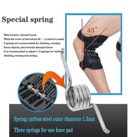 Listing 4 of 5 for Power Knee Support Brace Spring Knee Brace, 1pair Patella Booster Spring Knee Br
