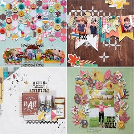 Listing 4 of 4 for Oriental Riverkit 24 Pieces Heilwiy Patterned Paper, Scrapbooking Paper, Ice And