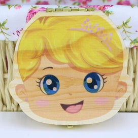 Listing 2 of 5 for Tooth Box Baby Teeth Boy, Heilwiy Baby Tooth Box Made Of Wood, Heilwiy Baby Toot