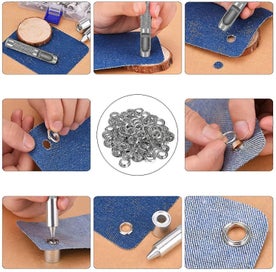 Listing 4 of 5 for Starlight-100 Sets Eyelets 16mm Grommet Kit Eyelets Tools Metal Grommet Eyelet K