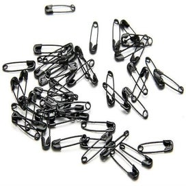 Listing 2 of 3 for 1000 Pack Safety Pins Exquisite 19mm Black Tone Metal Clothing Accessories Trimm
