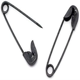 Listing 3 of 3 for 1000 Pack Safety Pins Exquisite 19mm Black Tone Metal Clothing Accessories Trimm
