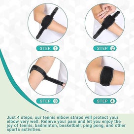 Listing 3 of 5 for Tennis Elbow Brace Support Strap, Heilwiy Golfers With Compression Pad Gift