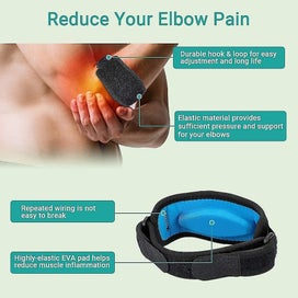 Listing 4 of 5 for Tennis Elbow Brace Support Strap, Heilwiy Golfers With Compression Pad Gift
