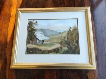 Listing 2 of 8 for Original Signed Vintage Watercolour by G Curle