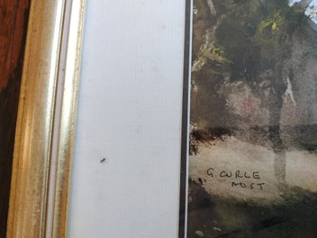 Listing 4 of 8 for Original Signed Vintage Watercolour by G Curle