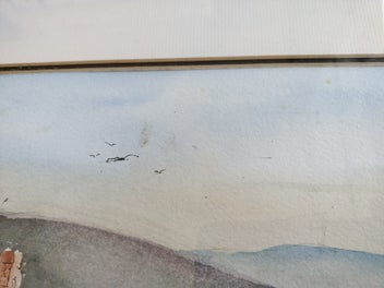 Listing 6 of 8 for Original Signed Vintage Watercolour by G Curle