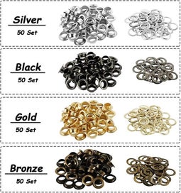 Listing 4 of 4 for Grommet Tool Kit, Grommet Eyelets Washers, Grommet Metal Eyelets Washers Kit, Ey