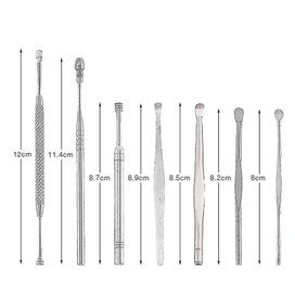 Listing 3 of 4 for 7 Pcs Ear Pick Earwax Removal Kit, Stainless Steel Reusable Ear Cleaner With Sto