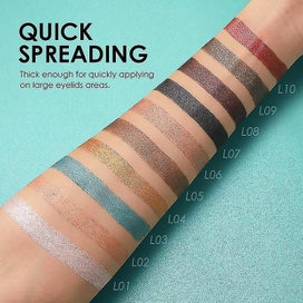 Listing 2 of 3 for 10 Colors Eyeshadow Stick Waterproof Eye Shadow Pencil Shimmer Glitter Eyeshadow