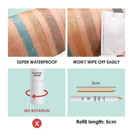 Listing 3 of 3 for 10 Colors Eyeshadow Stick Waterproof Eye Shadow Pencil Shimmer Glitter Eyeshadow