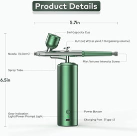 Listing 3 of 3 for Oxygen Facial Portable Airbrush, Skin Care Nano Facial Steamer Portable Makeup