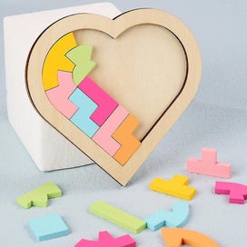 Listing 2 of 4 for Children's Educational Toys Brain Development Training Wooden Tetris Blocks Earl