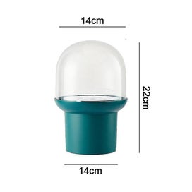 Listing 2 of 5 for Creative Make Up Brush Holders With Lid, Dustp-roof Makeup Brush Holder, Clear C