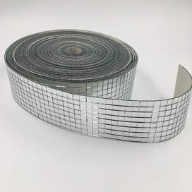 Listing 1 of 3 for 4*100cm Roll Self-adhesive Glass Craft Mini Square & Round Mirrors Mosaic Tiles