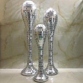 Listing 2 of 3 for 4*100cm Roll Self-adhesive Glass Craft Mini Square & Round Mirrors Mosaic Tiles