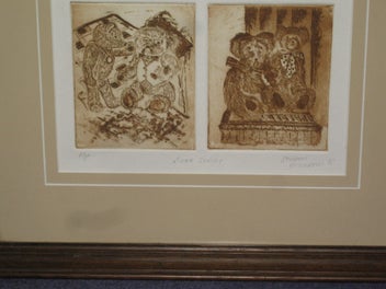 Listing 7 of 20 for Sharon Alderson - Bear Series - Four Individual Berr Drawings - Impressed Paper