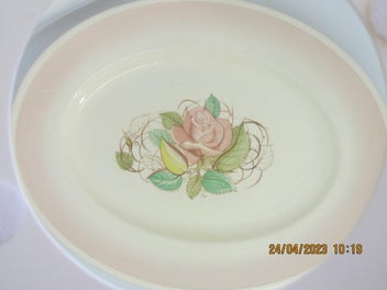Listing 1 of 16 for Patricia Rose Large Platter/Server, 1932 - 1964, 36 cm, Pattern 1657, EX