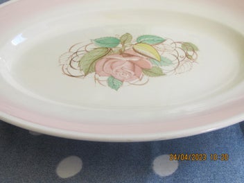 Listing 6 of 16 for Patricia Rose Large Platter/Server, 1932 - 1964, 36 cm, Pattern 1657, EX