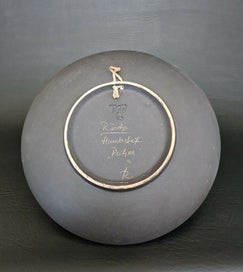 Listing 3 of 4 for Ruscha 717 2 Wall Plate Heron Vintage Mid Century Design West German Pottery