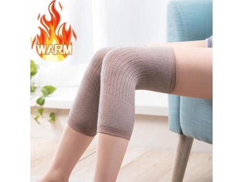 Listing 3 of 10 for 1 Pair Cashmere Warm Kneepad Wool Knee Support Men And Women Cycling Lengthen