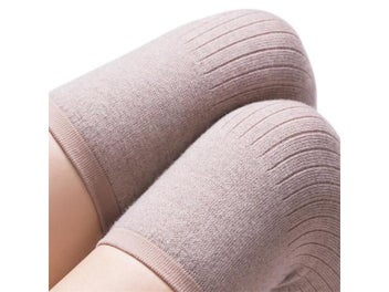 Listing 7 of 10 for 1 Pair Cashmere Warm Kneepad Wool Knee Support Men And Women Cycling Lengthen