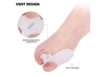Listing 8 of 10 for Big Toe Straightener Thumb Valgus Protector Silicone Gel Foot Fingers Toe