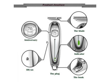 Listing 5 of 10 for Kemei 1949 All-Metal Hair Trimmer Professional Clipper For Barber Rechargeable